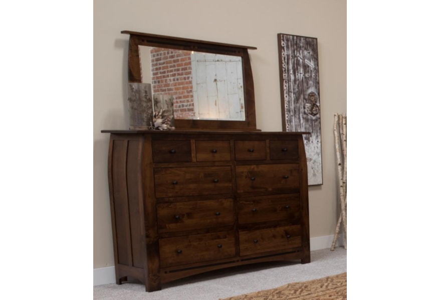 Indiana Amish Clark Dresser Mirror Walker S Furniture Sets Indiana Amish Clark Dresser