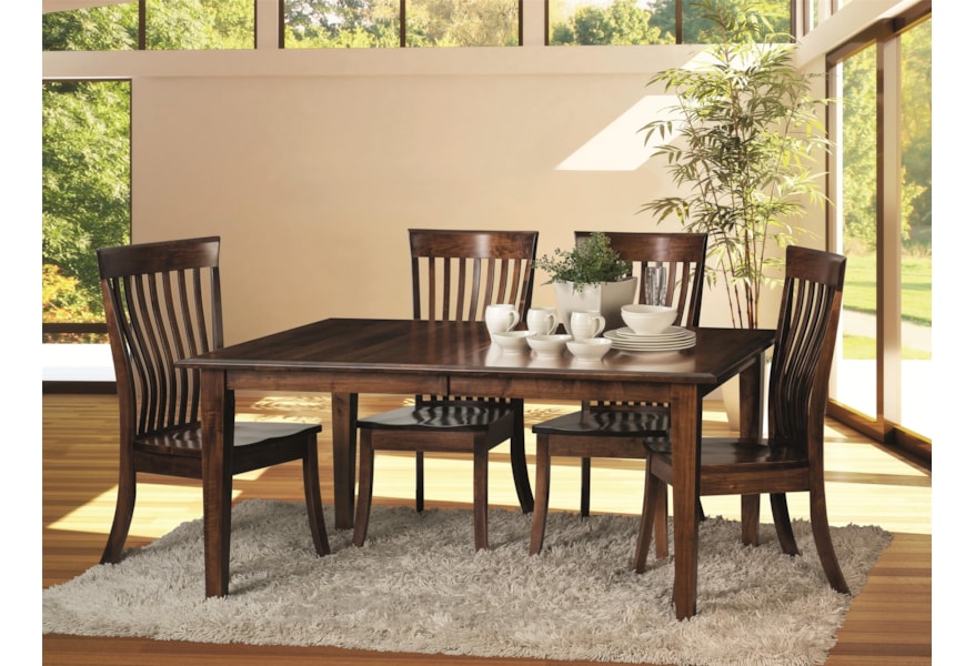Amish Impressions By Fusion Designs Classic 5 Piece Dining Room
