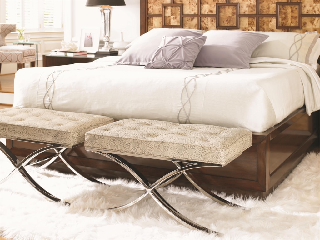 Aquarius AquariusMarilyn Leather Ottoman