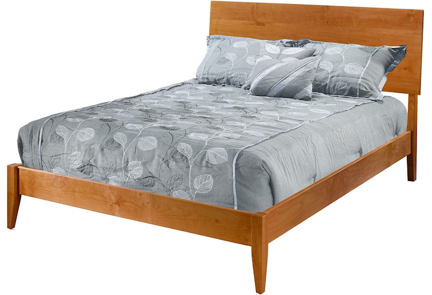 Archbold Furniture 2 West Queen Modern Platform Solid Wood Bed