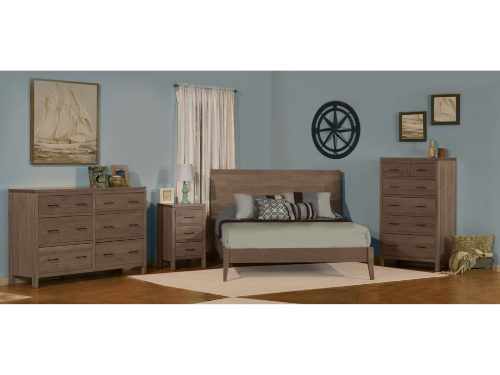 Archbold Furniture 2 WestKing Platform Bed