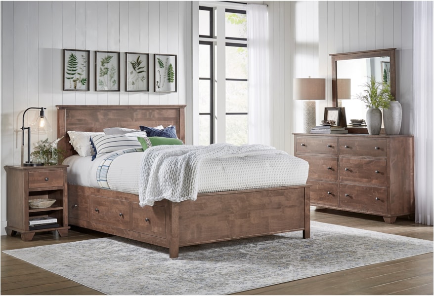 Archbold Furniture Heritage Elevated Storage Bed Bedroom Group Mueller Furniture Bedroom Groups