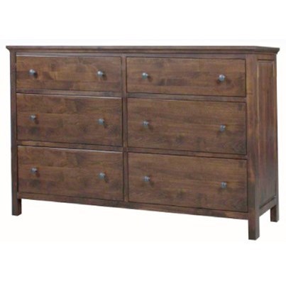Archbold Furniture Alder Heritage 6206 Solid Wood 6 Drawer Double