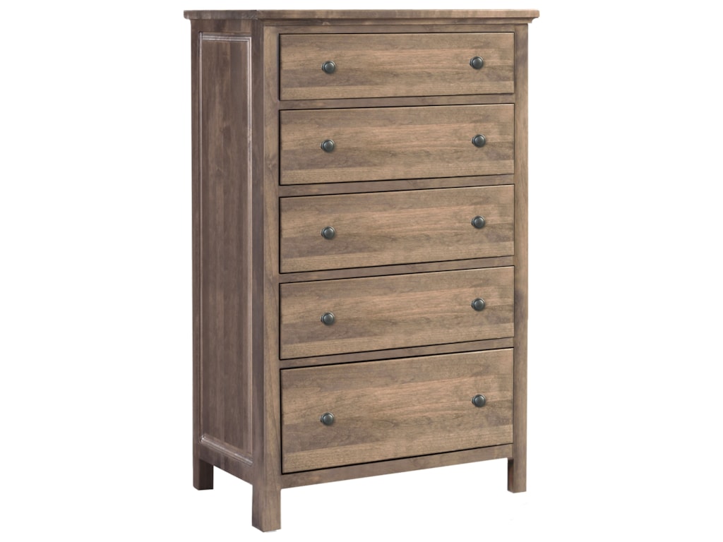 Archbold Furniture Alder Heritage American Made Solid Wood Master Archbold Furniture Alder Heritagemaster Chest 1 Deep Drawer