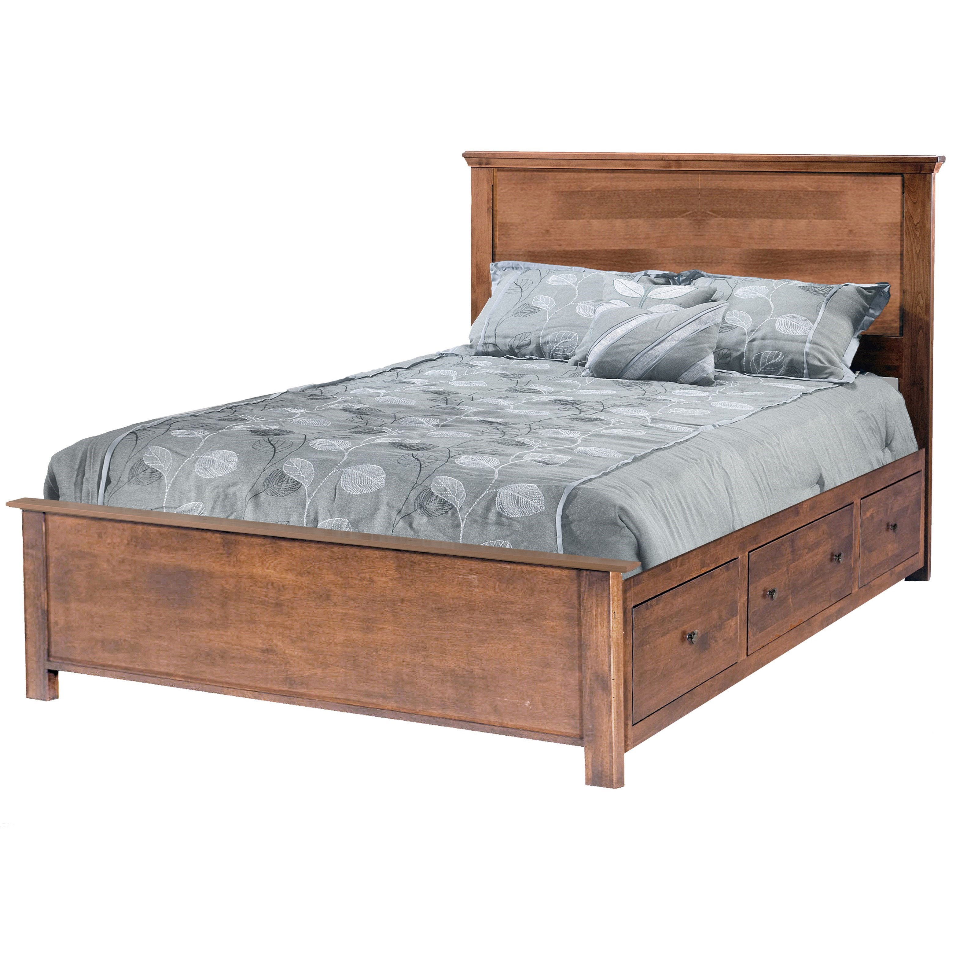 Archbold Furniture Portland Queen Elevated Storage Bed With 6 Drawers Westrich Furniture Appliances Panel Beds