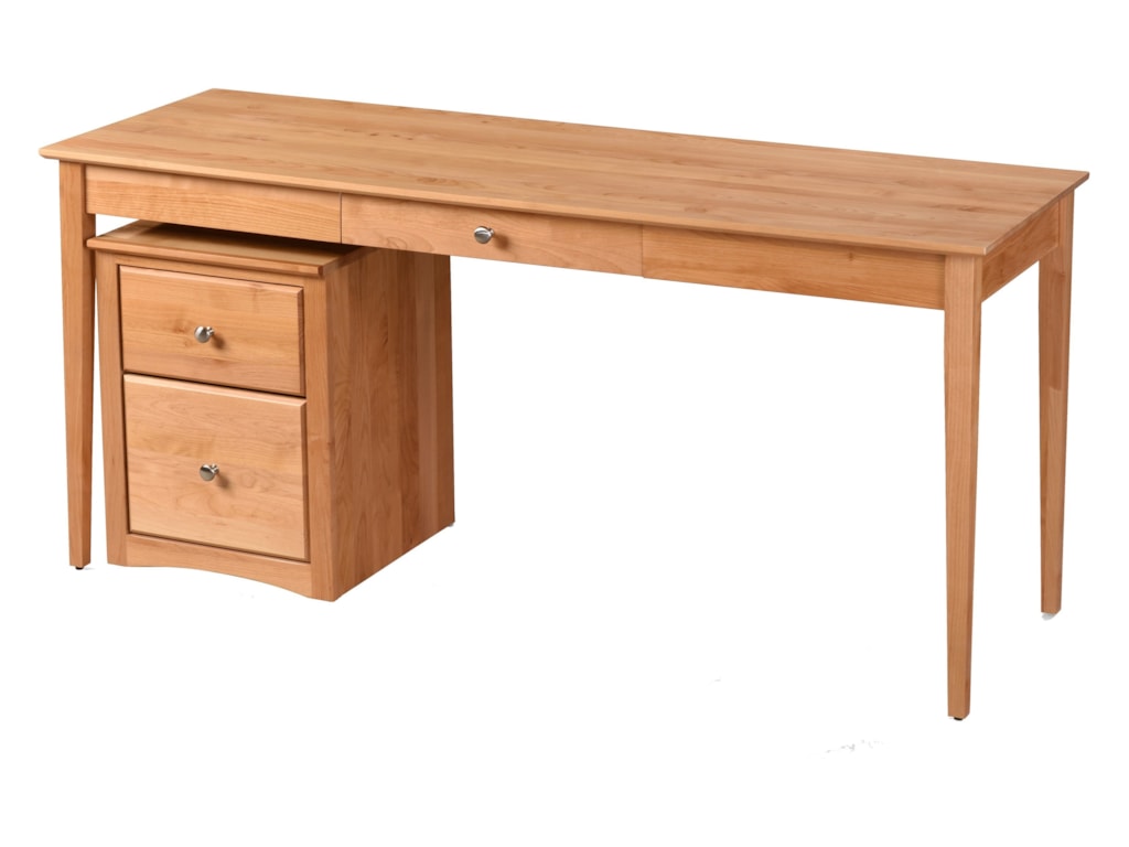 Archbold Furniture Alder Home Office Solid Wood Writing Desk File Cabinet And Desk Return Not Included