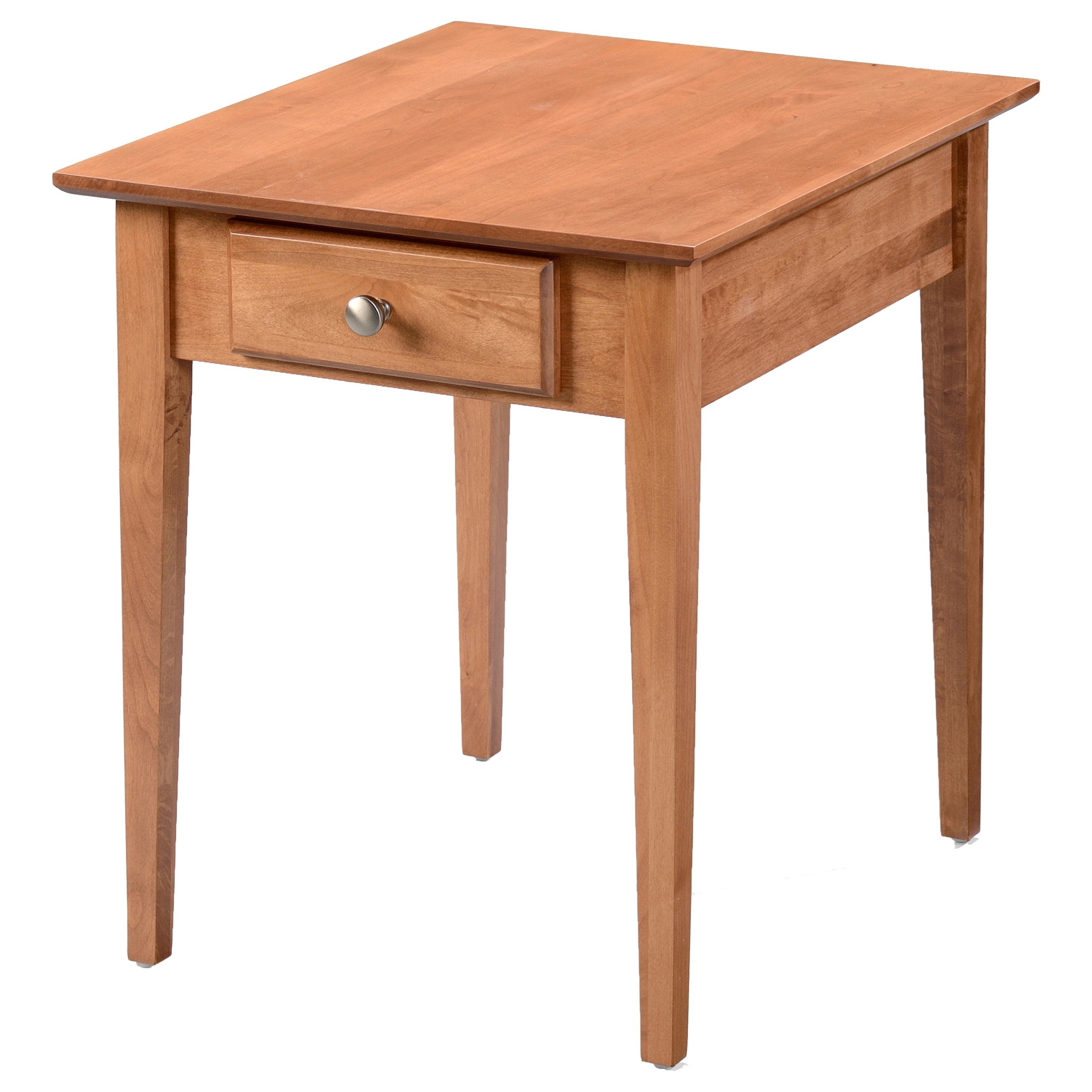 Alder Shaker Tables 1 Drawer Large End Table Williams Kay