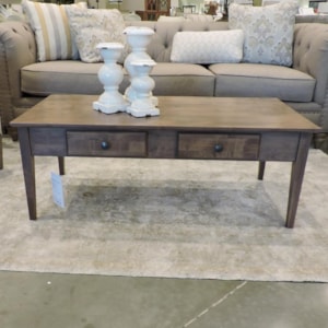 Archbold Furniture Alder Shaker Tables 2 Drawer Large Coffee Table Belfort Furniture Cocktail Coffee Tables