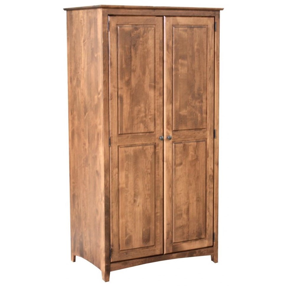 Archbold Furniture Alder Shaker 6860 2 Door Wardrobe With Hanging