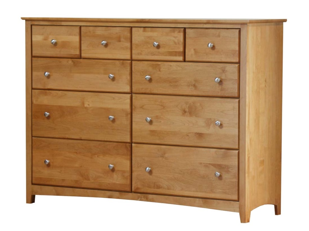 Archbold Furniture Shaker Bedroom 10 Drawer Dresser With 4 Deep Archbold Furniture Shaker Bedroom 10 Drawer Dresser With 4 Deep Blanket Drawers