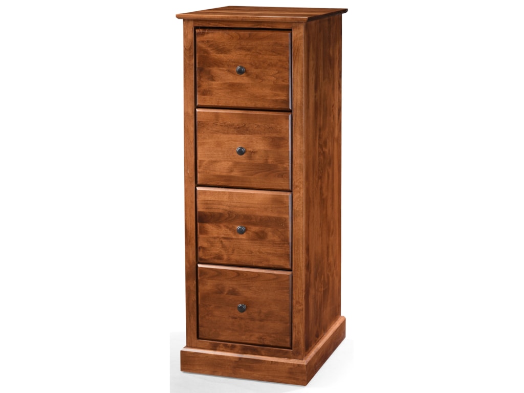 Archbold Furniture Alder Shaker Home Office American Made 4 Drawer