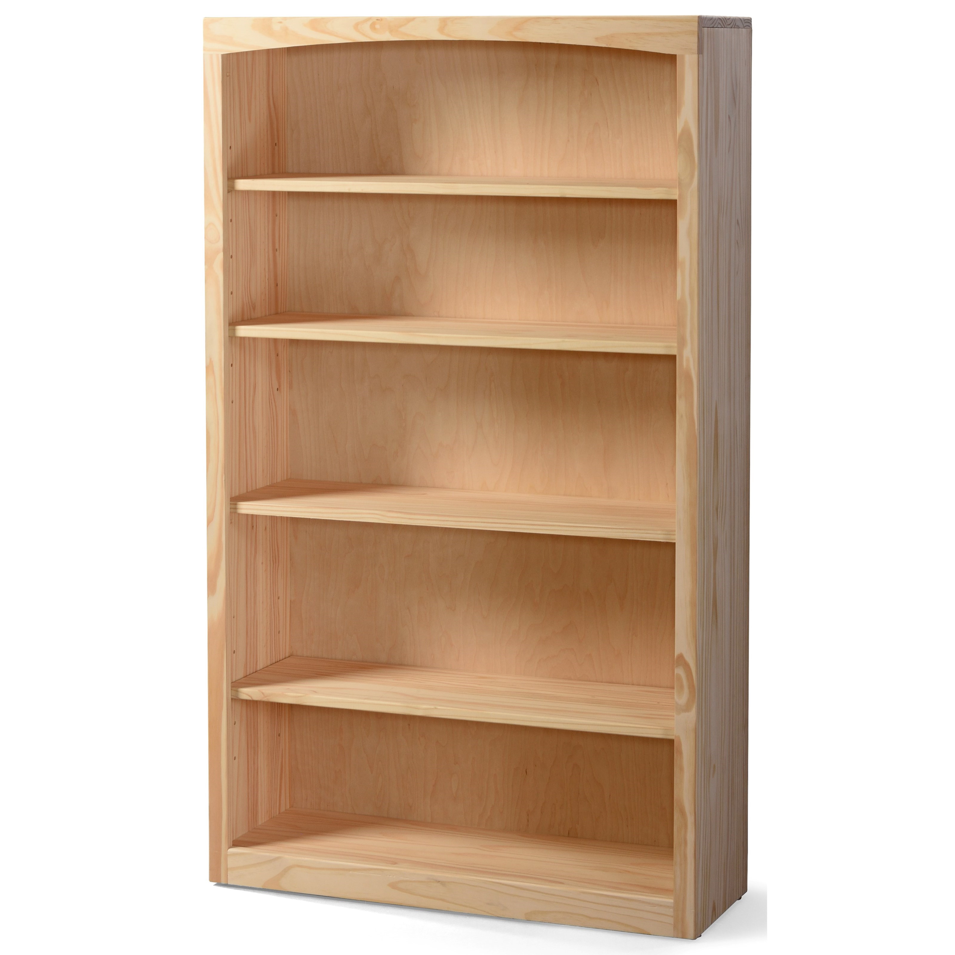 Archbold Furniture Bookcases 3660 Solid Pine Bookcase With 4 Open