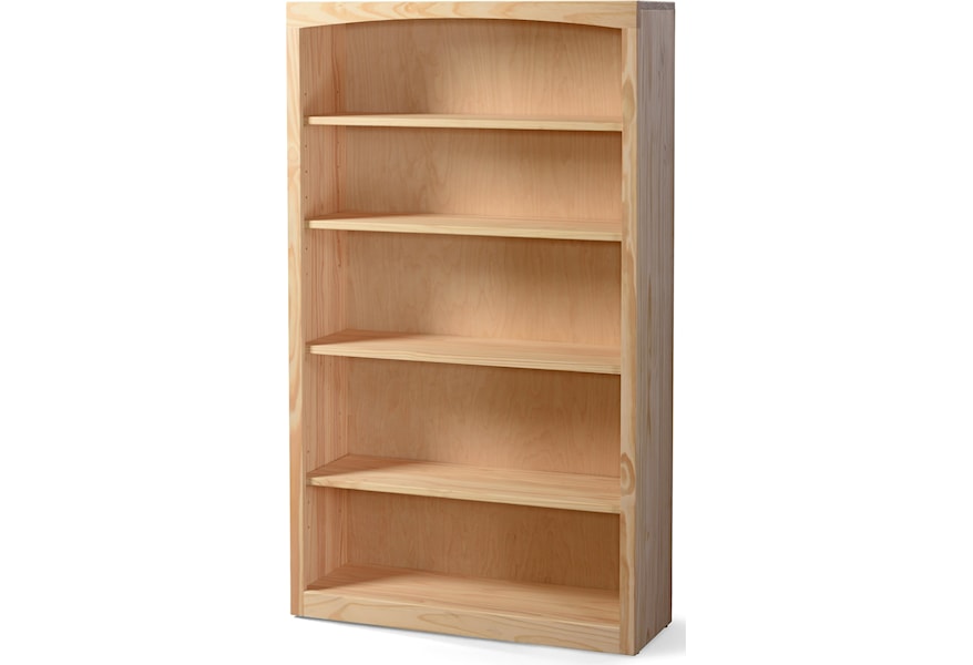 Archbold Furniture Bookcases 3660 Solid Pine Bookcase With 4 Open