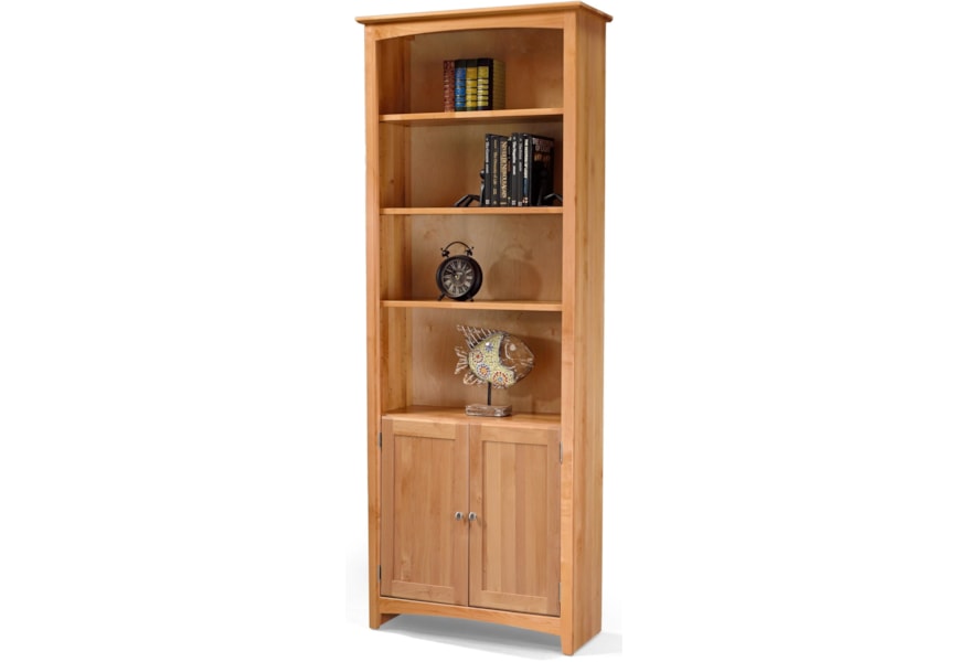 Archbold Furniture Bookcases Solid Wood Alder Bookcase With