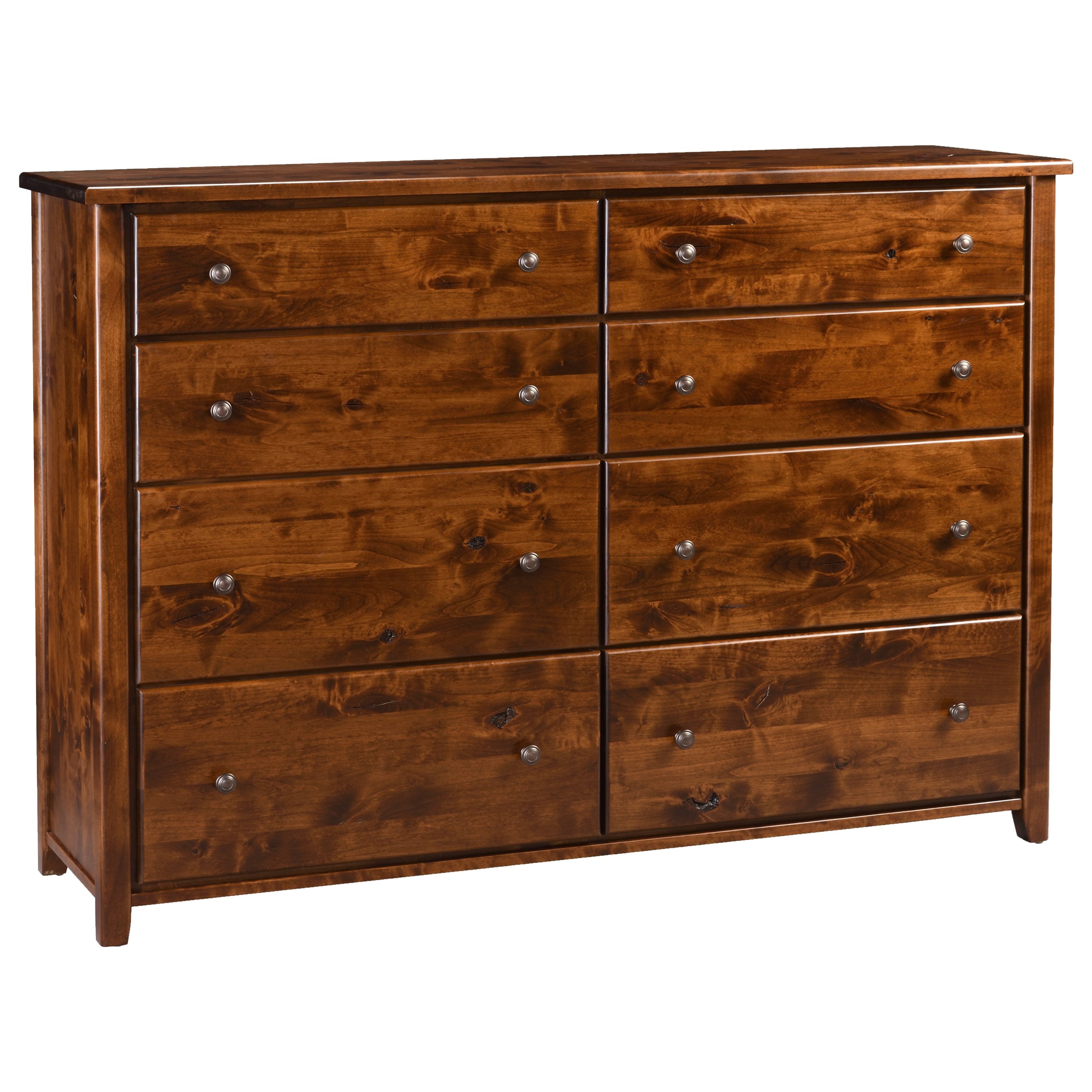 Archbold Furniture Fulton Bedroom Solid Wood 8 Drawer Large