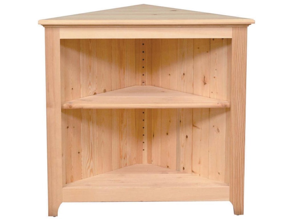 Pantries And Cabinets Pine Corner Cabinet With 1 Adjustable Shelf