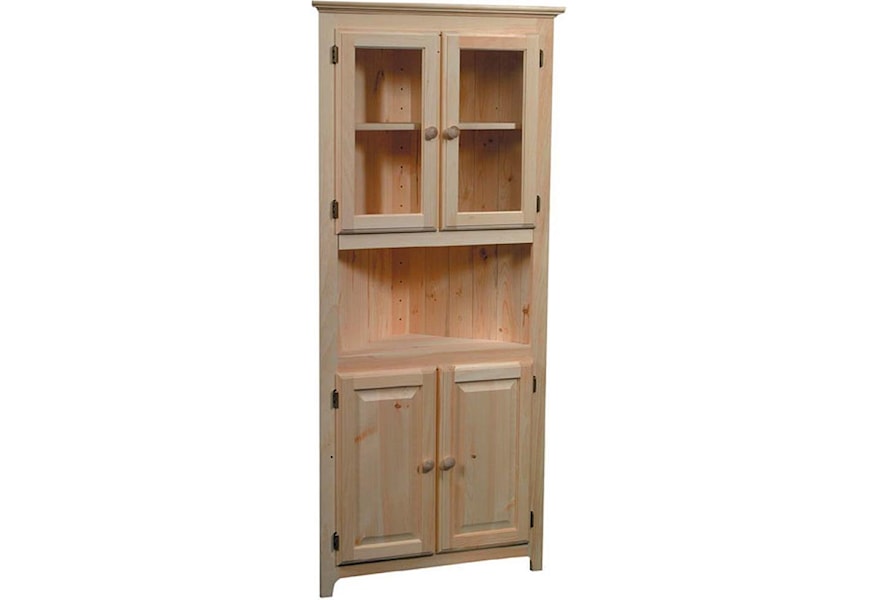 Archbold Furniture Pantries And Cabinets Corner Cabinet With 2
