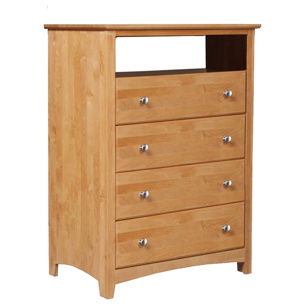 Archbold Furniture Shaker Bedroom 6104x American Made 4 Drawer Entertainment Chest Furniture And Appliancemart Drawer Chests