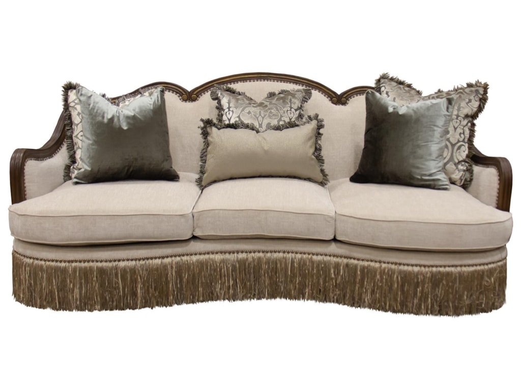 Aria Designs Carlotta 25 A173s 0 6158a 024 Parchment Sofa Great Aria Designs Carlottaparchment Sofa