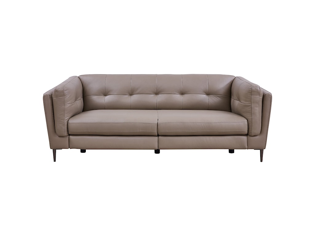 mid century modern leather reclining sofa