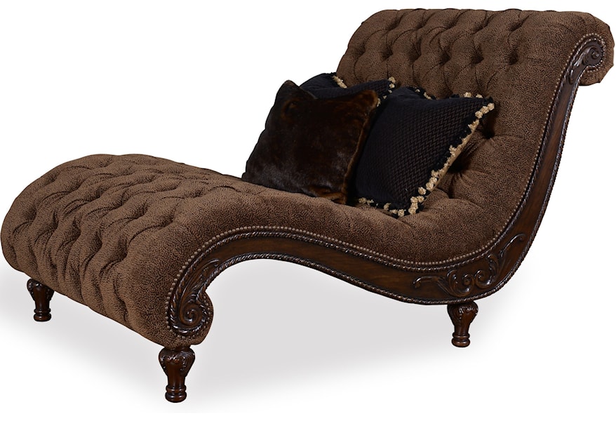 A R T Furniture Inc Accents Traditional Cheetah Chaise With Deep