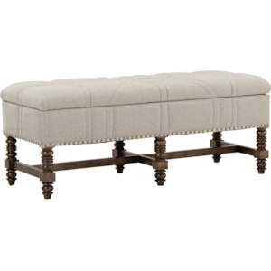 A R T Furniture Inc American Chapter 247149 2912 Stitch Storage Bench With Cedar Interior Hudson S Furniture Upholstered Benches
