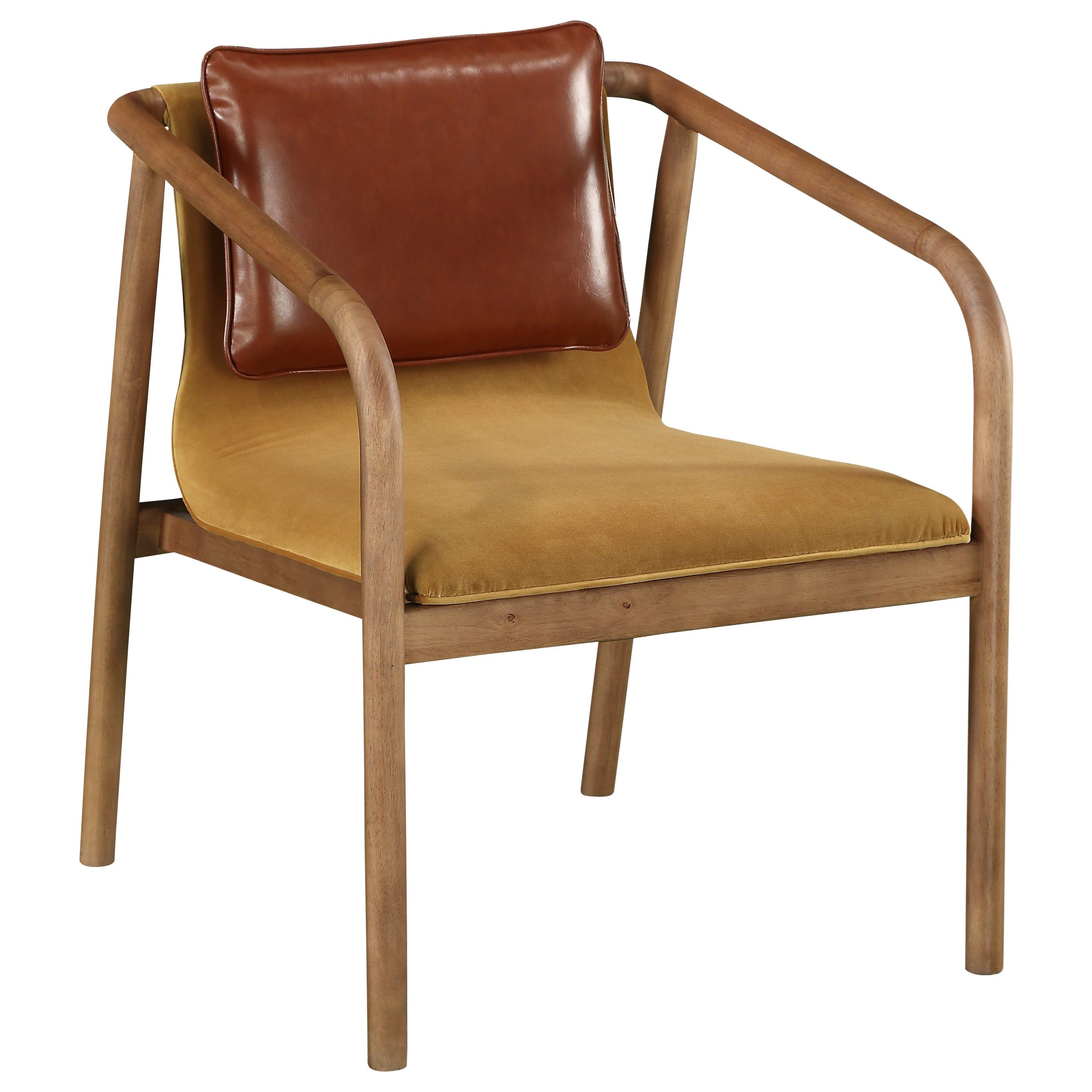 A R T Furniture Inc Bobby Berk Upholstery Vegan Leather Velvet Karina Chair With Wood Frame Howell Furniture Exposed Wood Chairs