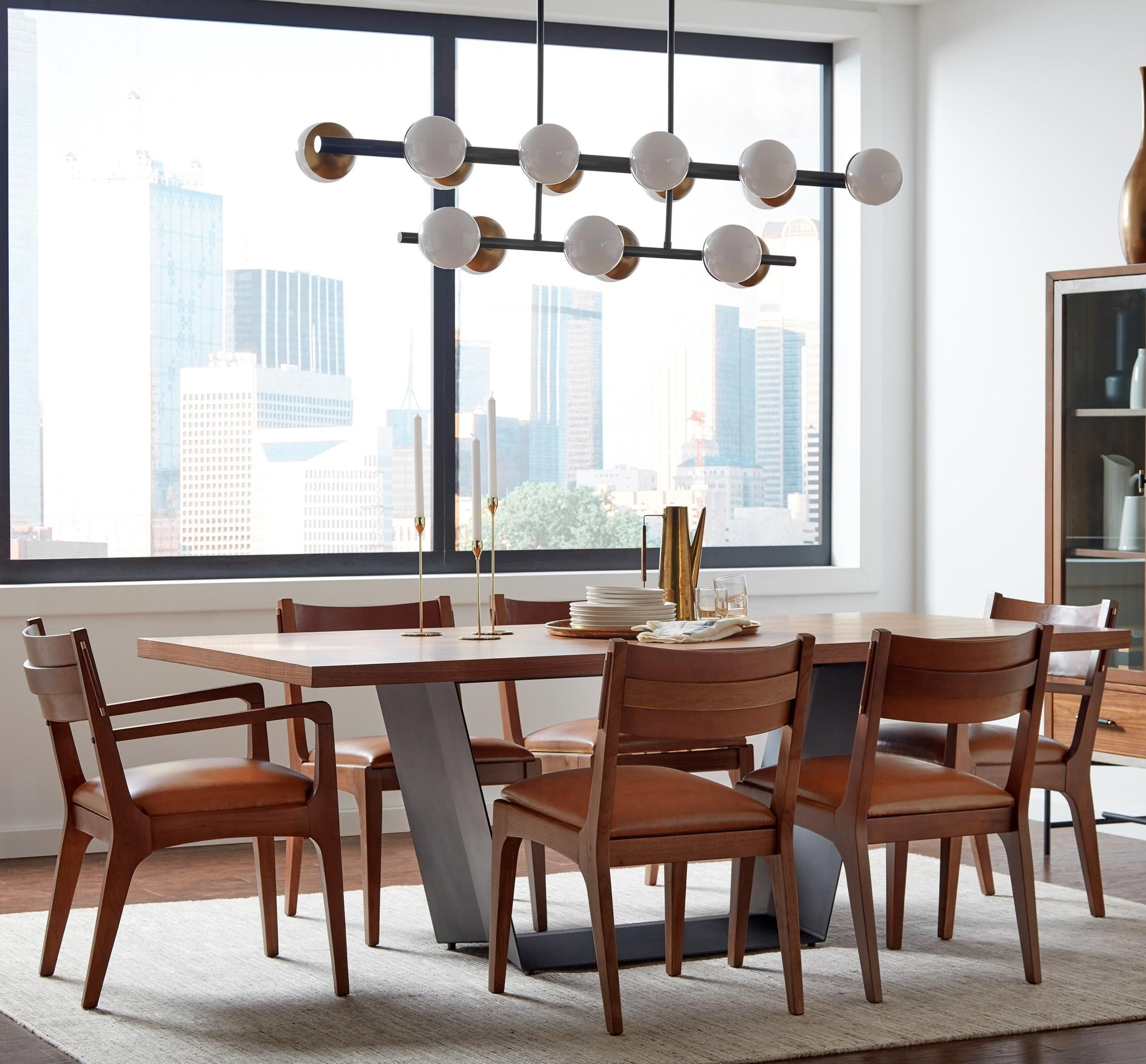 A R T Furniture Inc Bobby Berk Mid Century Modern Table And Chair Set Sheely S Furniture Appliance Dining 7 Or More Piece Sets