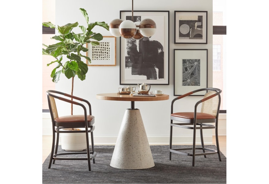 A R T Furniture Inc Bobby Berk Mid Century Modern Table And Chair Set Hudson S Furniture Dining 3 Piece Sets