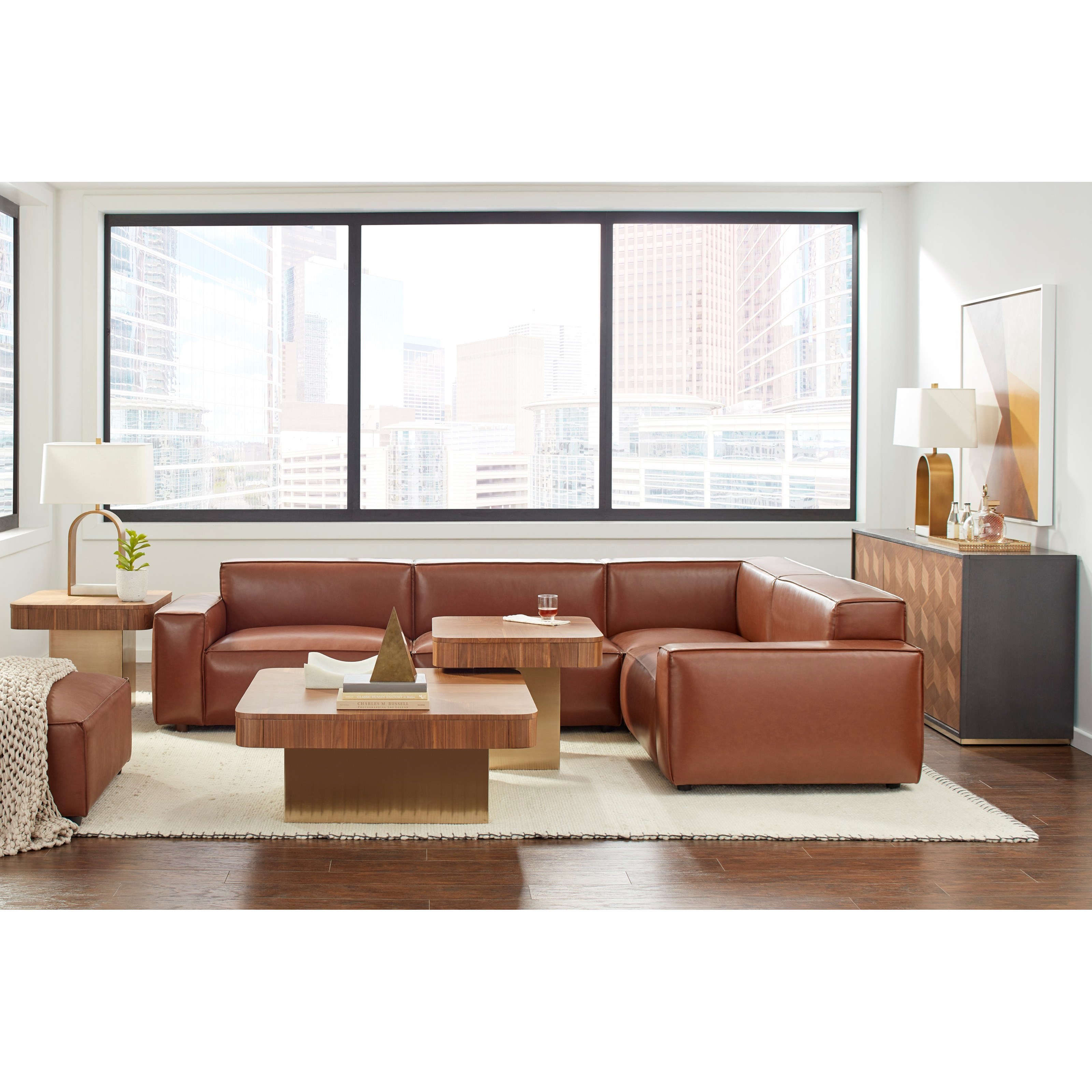 Compositions Bobby Berk Mid Century Modern Brekke Credenza Reeds