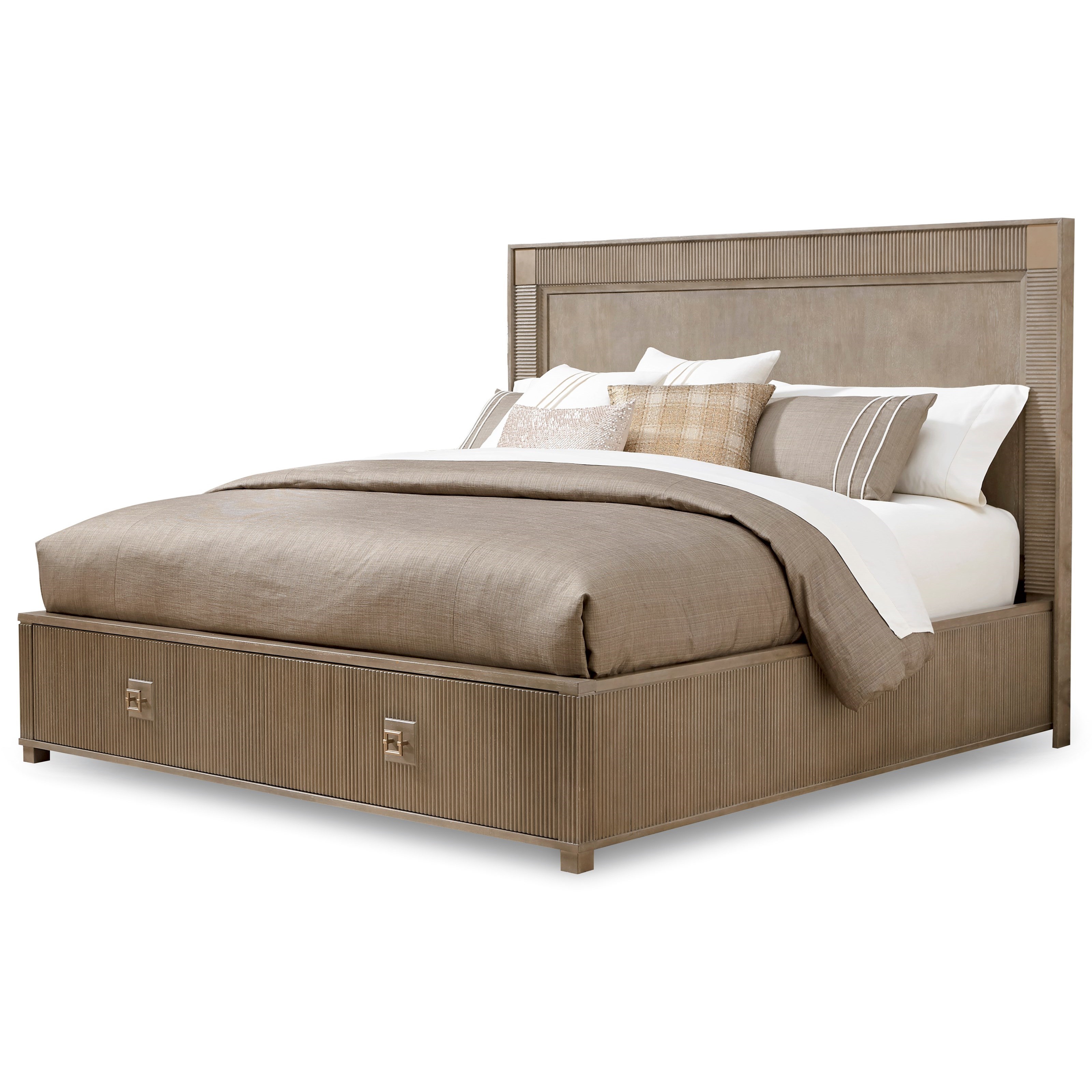A R T Furniture Inc Cityscapes Queen Hudson Storage Bed Howell Furniture Platform Beds Low Profile Beds
