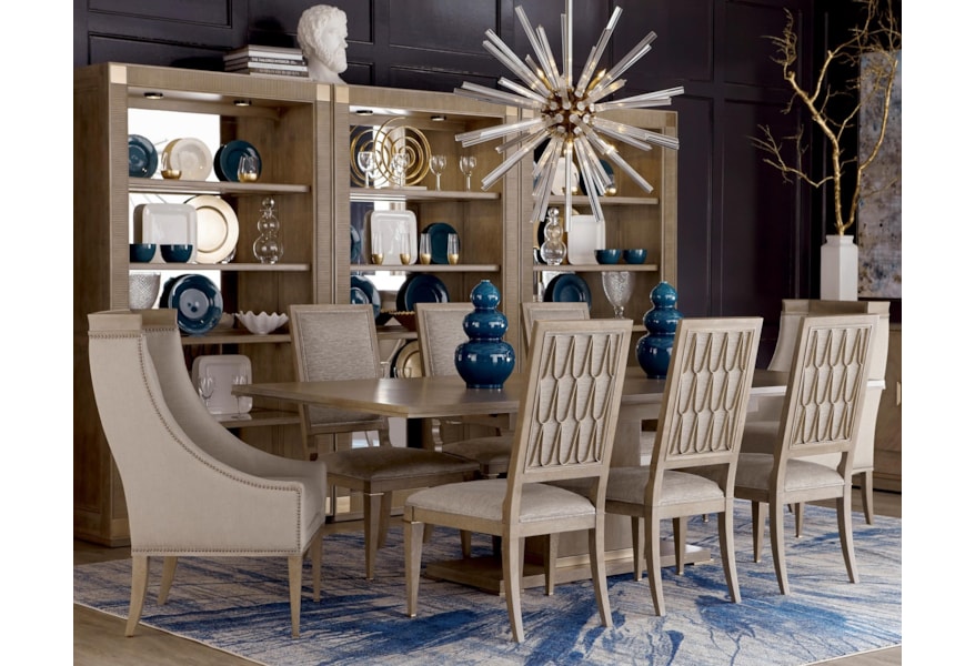 A R T Furniture Inc Cityscapes 9 Piece Bedford Rectangular Dining