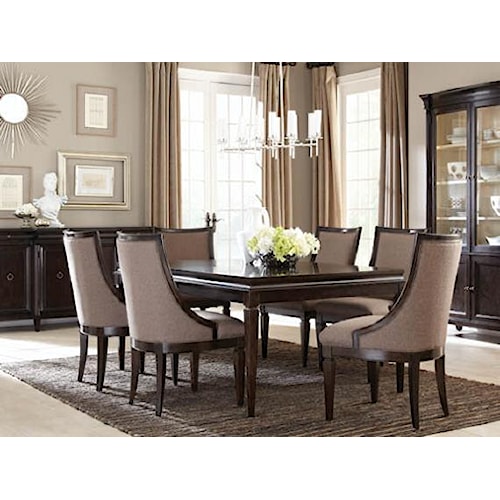 A.R.T. Furniture Inc Classic 7-Piece Leg Dining Table Set with ... A.R.T. Furniture Inc Classic 7-Piece Leg Dining Table Set with ...
