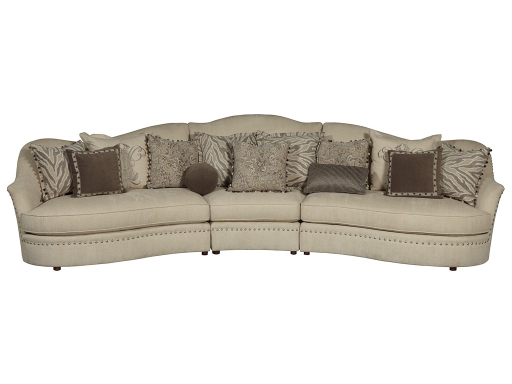A R T Furniture Inc Amanda Ivory 3 Piece Sectional In A R T Furniture Inc Amanda Ivory3 Piece Sectional