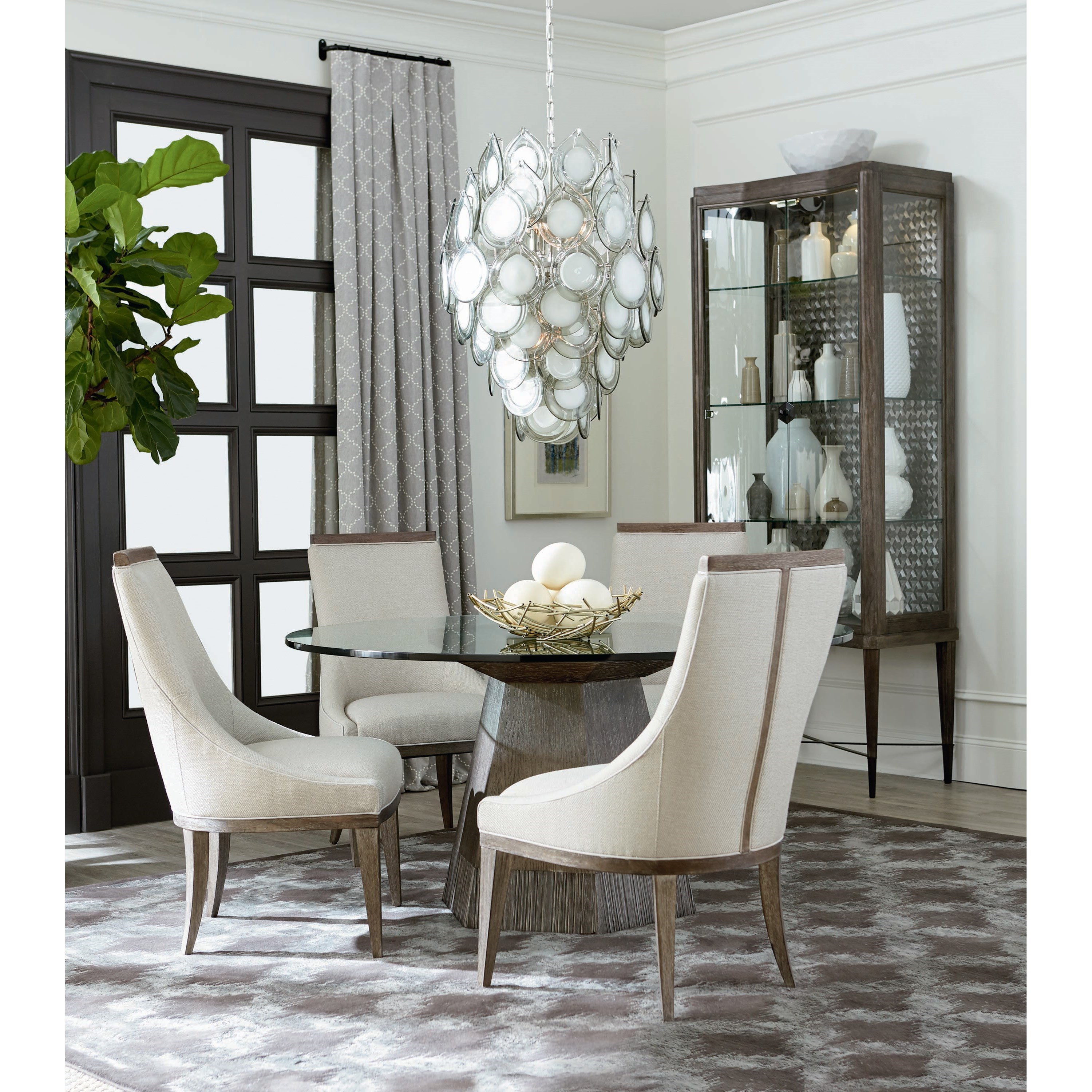 A R T Furniture Inc Geode Bluff Dining Table W 60 Glass