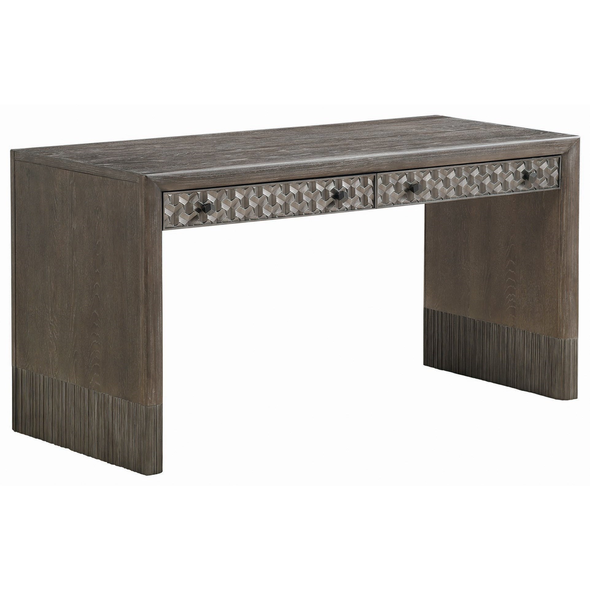 A R T Furniture Inc Geode Selenite Writing Desk With Drop Front