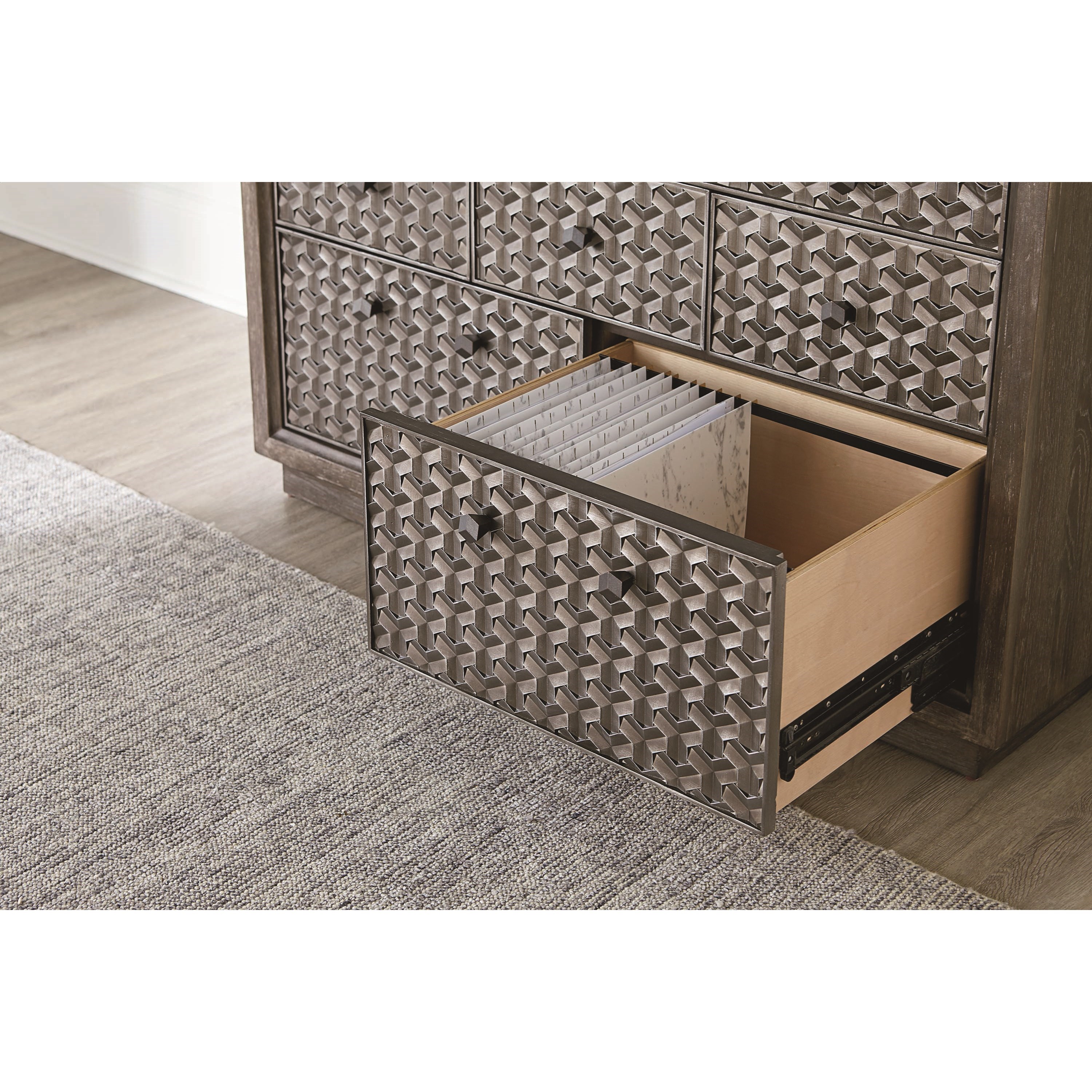 A R T Furniture Inc Geode Tourmaline File Entertainment Credenza