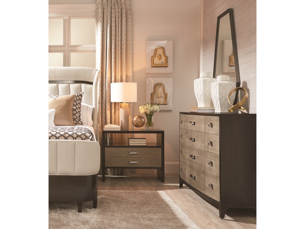 A.R.T. Furniture Inc Prossimo Queen Upholstered Shelter Bed