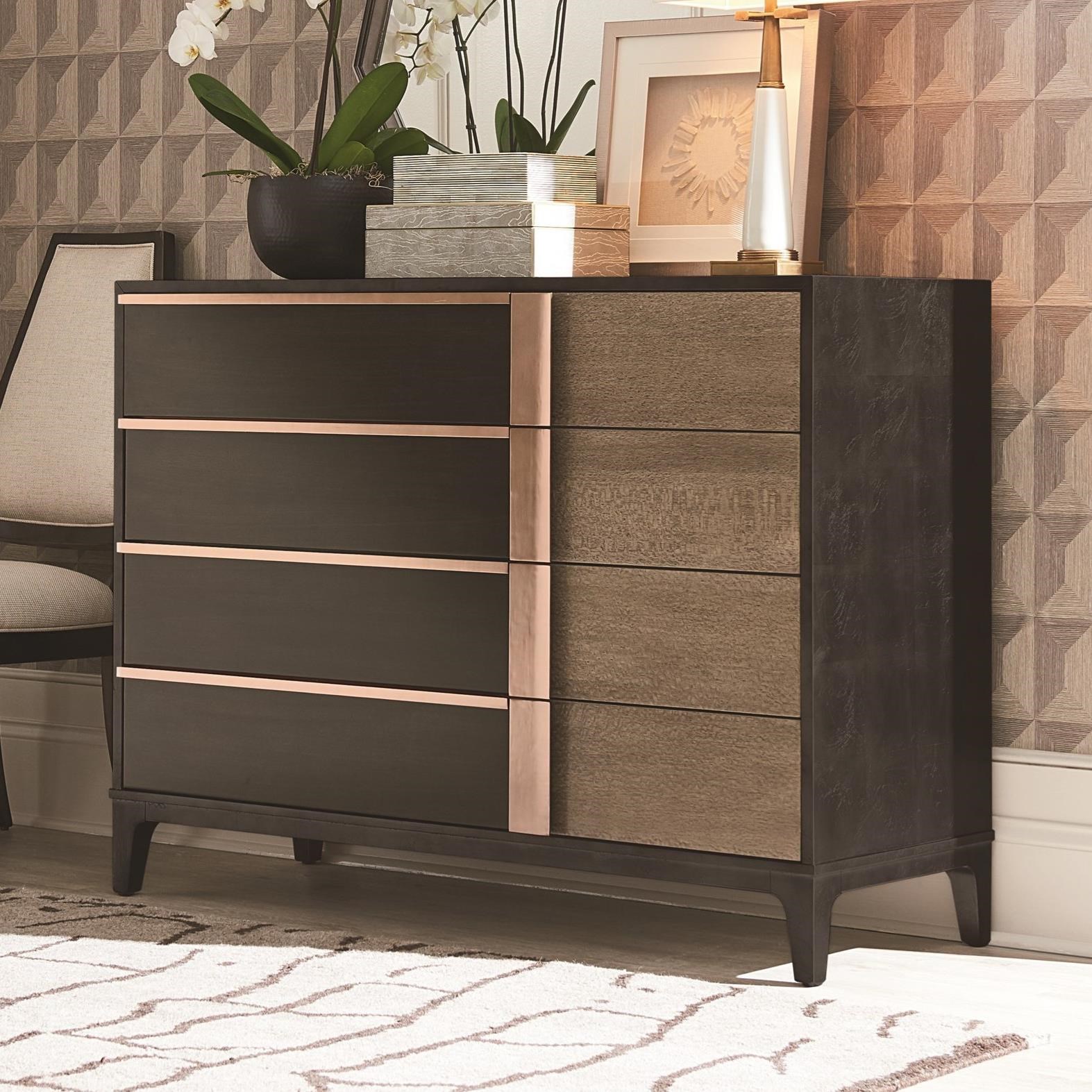 Markor Furniture Prossimo Contemporary Two Toned Bachelor Chest