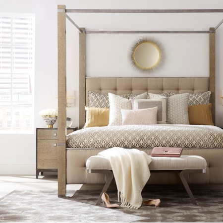 A R T Furniture Inc Prossimo Contemporary Upholstered Bed Bench