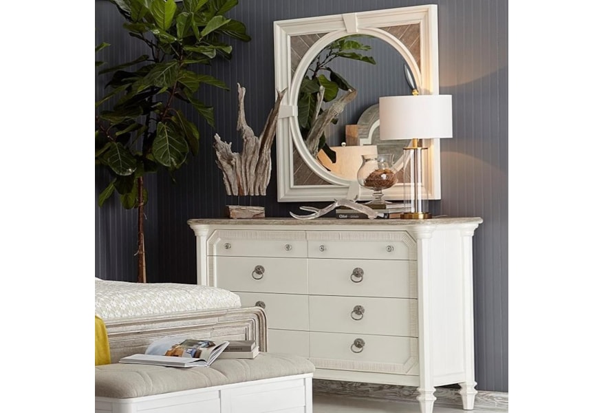 A R T Furniture Inc Summer Creek Relaxed Vintage 8 Drawer Dresser