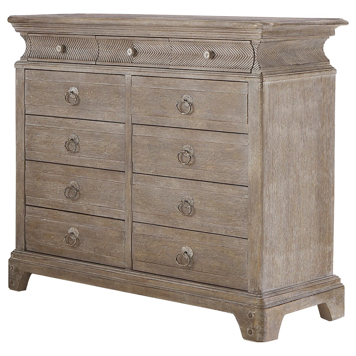 A R T Furniture Inc Summer Creek Relaxed Vintage 11 Drawer Dresser With Distressed Finish Sheely S Furniture Appliance Dressers