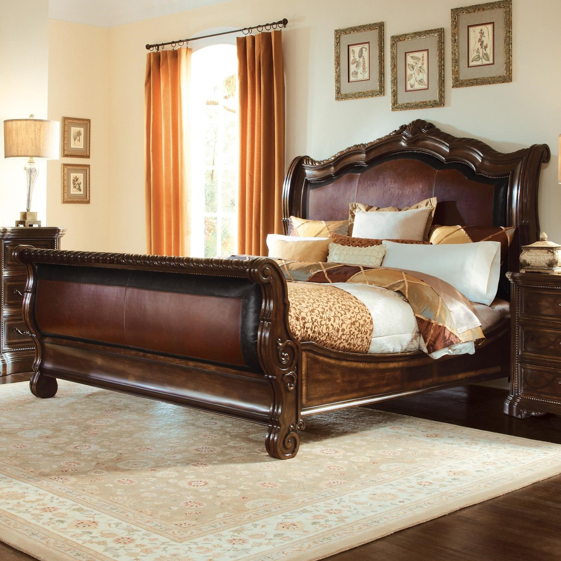 A R T Furniture Inc Valencia California King Leather