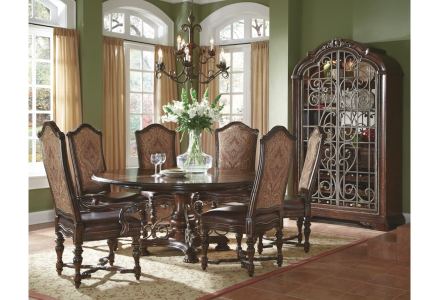 A R T Furniture Inc Valencia 209242 2304 Wine Cabinet With Internal Lighting Hudson S Furniture China Cabinets