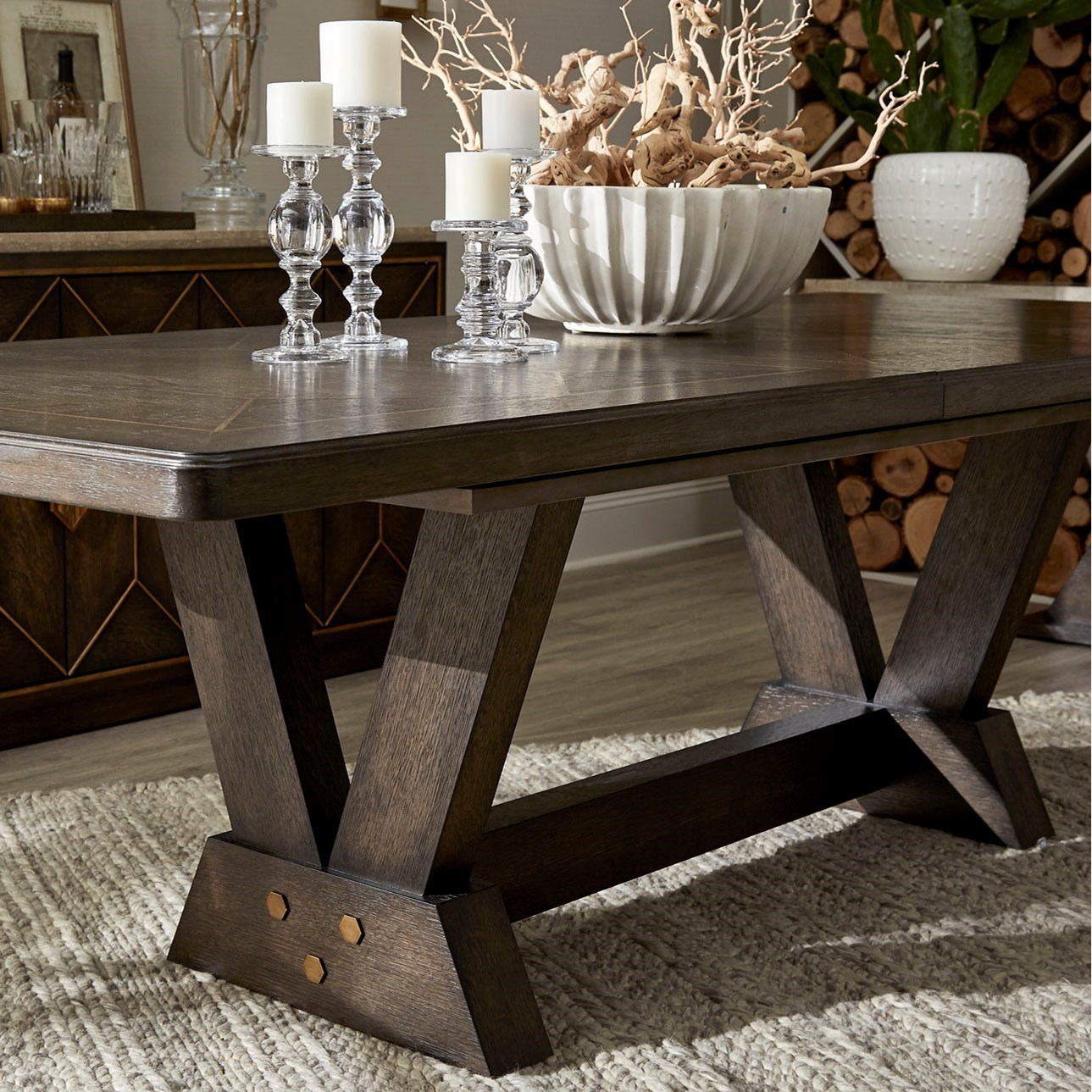 A R T Furniture Inc Woodwright 253238 2315 Oak Park Dining Table