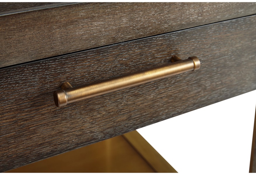 A R T Furniture Inc Woodwright Balch End Table With Bronze Accents Dream Home Interiors End Tables