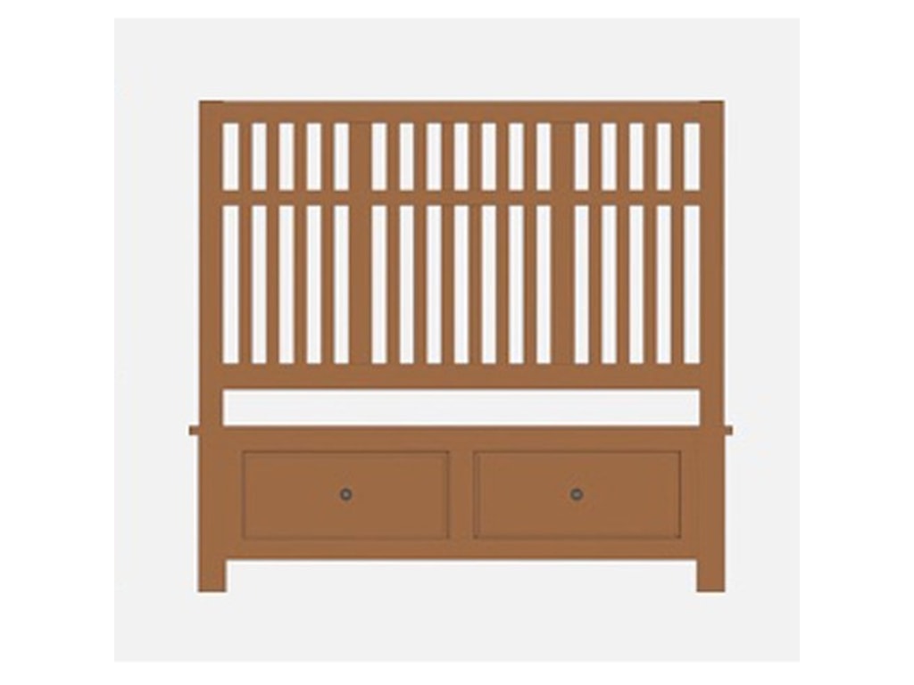 Artisan & Post Artisan ChoicesKing Craftsman Slat Storage Bed