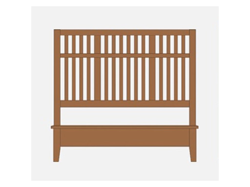 Artisan & Post Artisan ChoicesQueen Craftsman Slat Bed w/ Low Ftbd