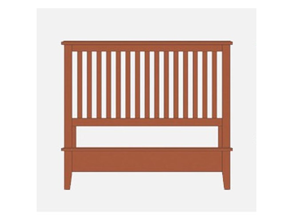 Artisan & Post Artisan ChoicesQueen Slat Bed with Low Profile Footboard