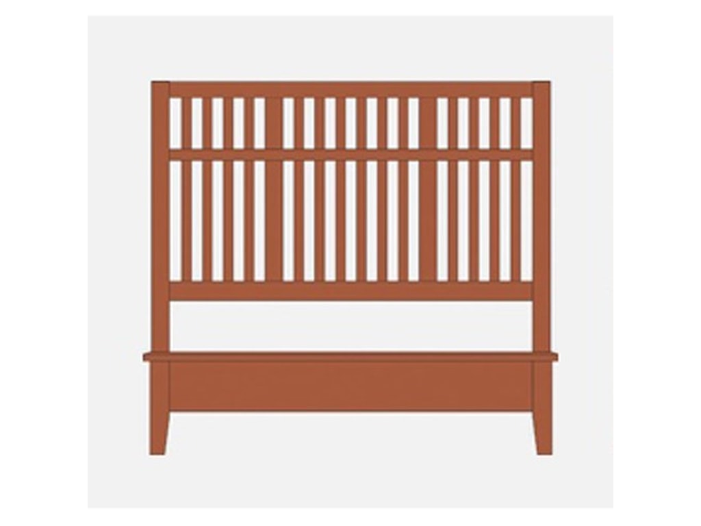 Artisan & Post Artisan ChoicesQueen Craftsman Slat Bed w/ Low Ftbd
